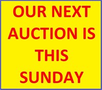OUR NEXT AUCTION IS THIS SUNDAY