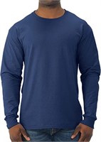 Jerzees Men's Dri-Power Long Sleeve T-Shirt, Nav
