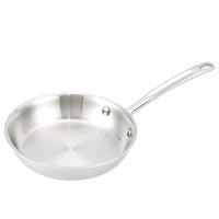 AmazonCommercial Tri-Ply Stainless Steel Fry Pan