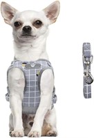 FEimaX Soft Mesh Dog Harness and Leash Set for W