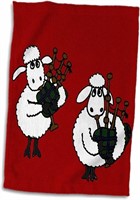 3D Rose Funny Sheep Playing Bagpipes TWL_196076_