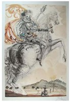 Don Quixote Lithograph by Salvador Dali