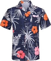APTRO Men's Hawaiian Shirt Short Sleeve Summer A