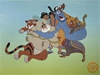 Disney Aladdin Cast Limited Edition Sericel Animat