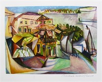 Picasso CAFE AT ROYAN Estate Signed Limited Editio