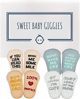 Baby Socks Gift Set - Unique Baby Shower or Funn