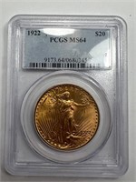 1922 $20 Saint Gaudens gold coin