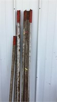 6 T-post, 4 6’ and 2 shorter