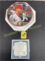 MARK MCGWIRE RECORD BREAKING COLLECTOR PLATE