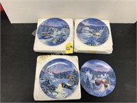 4 HOLIDAY THEMED 1993 COLLECTOR PLATES
