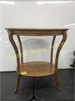 WOODEN OVAL STAND