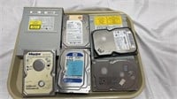 Tray of Misc Hard Drives (As Found)