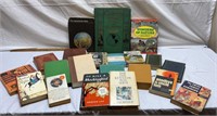 Tray of Vintage Hardcover Books & More