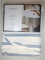 New Threshold 70" Round Tablecloth Cotton Blend
