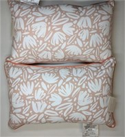 2 New Decorative Throw Pillows 16x10"