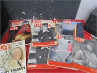 Vintage life magazines.