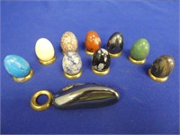 Lot Of Polished Stone Eggs