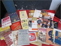 Vintage cookbook lot.