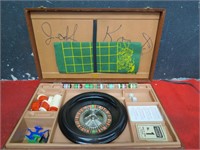 Vintage casino game set.
