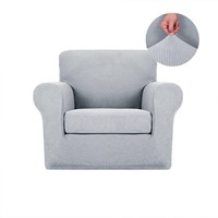 NEW $45 2 Piece Chair Slipcovers- White