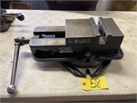 Kurt 6-inch Machinist Vise On Rotating Table