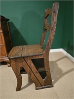 Antique Convertible Chair/Step Stool