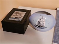 Nova Scotia Bluenose Porcelain Vase and More