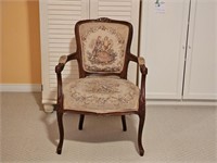 Louis XV Style Tapestry Chair