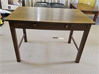 Wood Desk with Drawer