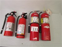 Four Fire Extinguishers