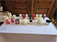 Assorted Candles & Battery Operated Lights
