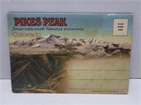 Vintage Pikes Peak Foldout Picture Postcard