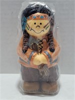 Hand Painted Novelty Native American Candle