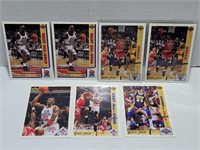1992 UD Michael Jordan Card Lot 7 Cards