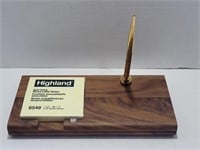 Wood Desktop Pen and Pad Set