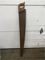 vintage crosscut saw