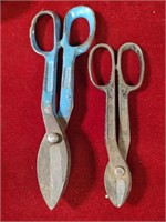 2 Pair of Vintage Tin Snips