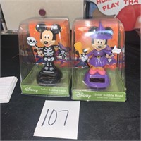 new Mickey and Minnie Mouse solar bobble heads