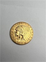 1912 $2.5 gold Indian coin