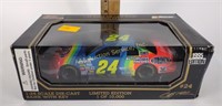 NASCAR 1:24 scale diecast bank with key