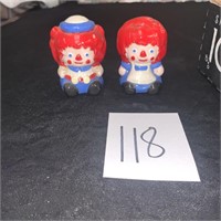 Raggedy Ann and Andy small knick knacks