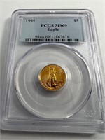 1995 $5 1/10oz gold eagle coin