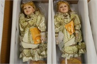 2 Debutante porcelain dolls - "Leslie"