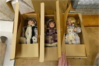 3 Yesterday's Child porcelain dolls - "Alexa" -