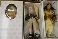 3 Show Stoppers porcelain dolls - Native American,
