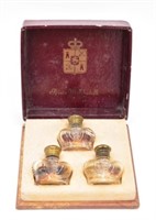 3 Antique Prince Matchabelli Mini Perfume Bottles