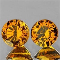 Natural Golden Yellow Mali Garnet Pair{Flawless-VV