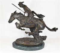 Large Frederic Remington The Cheyenne Bronze