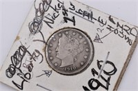 1910 Liberty V Nickel Coin