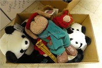 Box plush bears - assorted - 9 pcs.